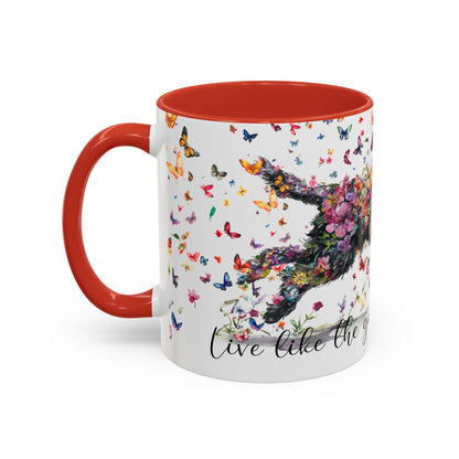 Labradoodle/Groodle #1  Live like the gate was left open, Accent Mugs, 11oz & 15oz