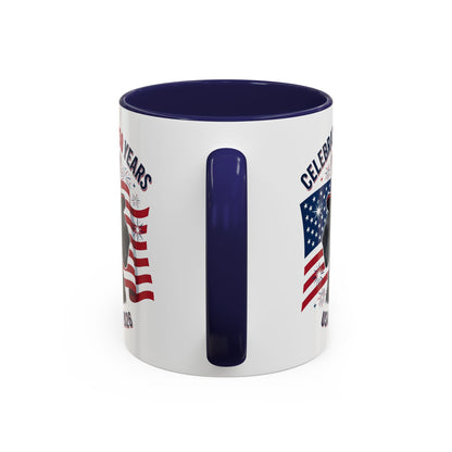 Dachshund #1 - 250th Celebration Personalised  Accent Mugs, 11oz & 15oz