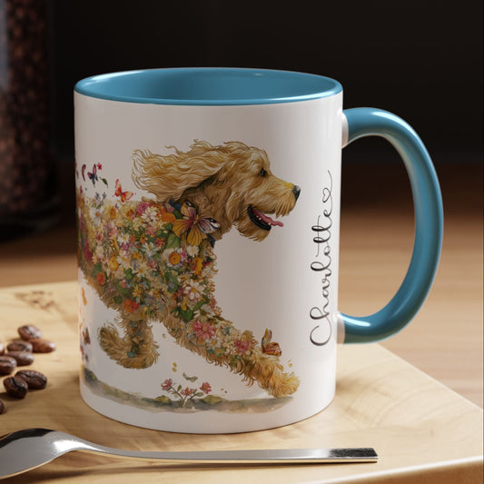 Golden Doodle/Groodle #3 Retriever Personalized Accent Mugs, 11oz