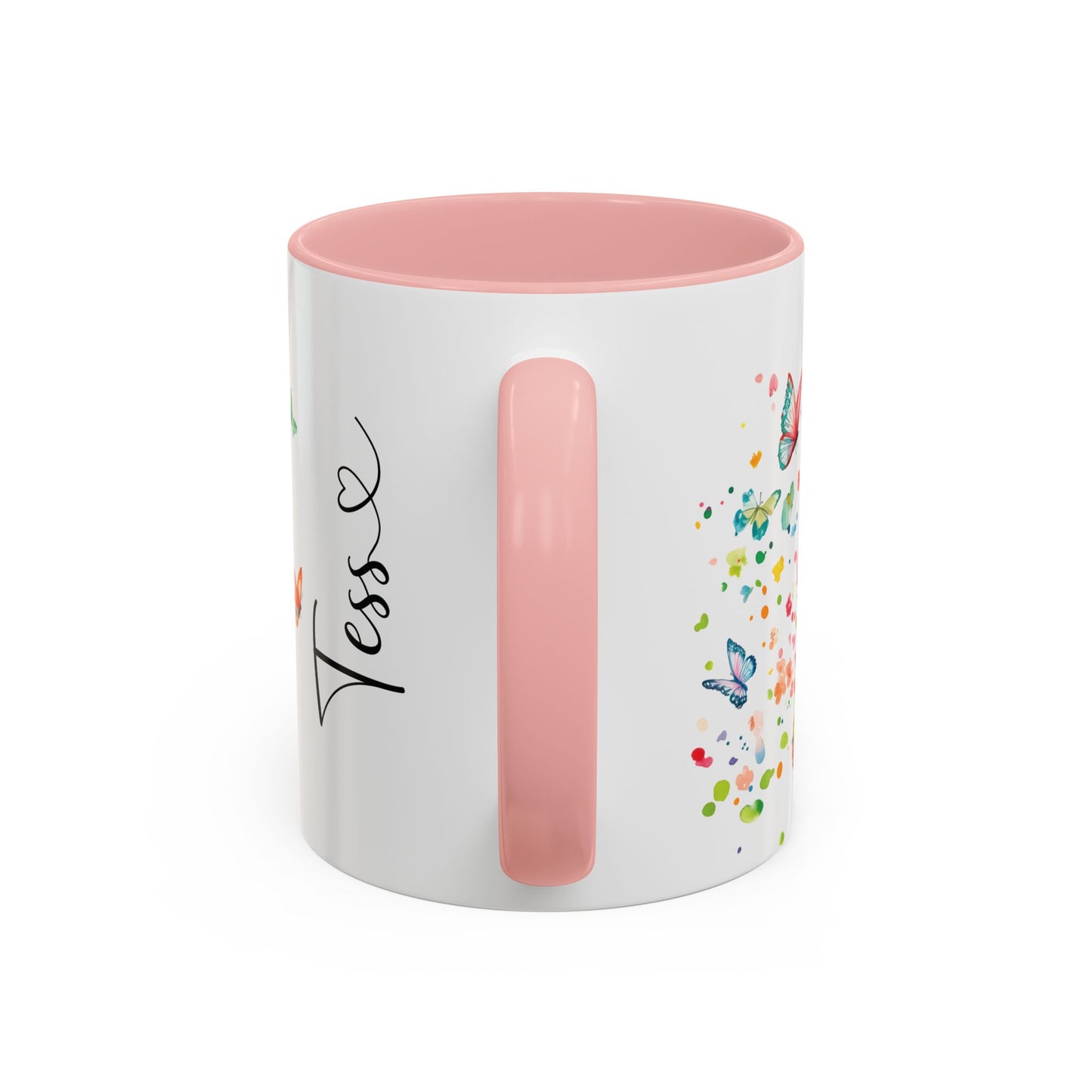 White Boxer Personalized Accent Mugs, 11oz