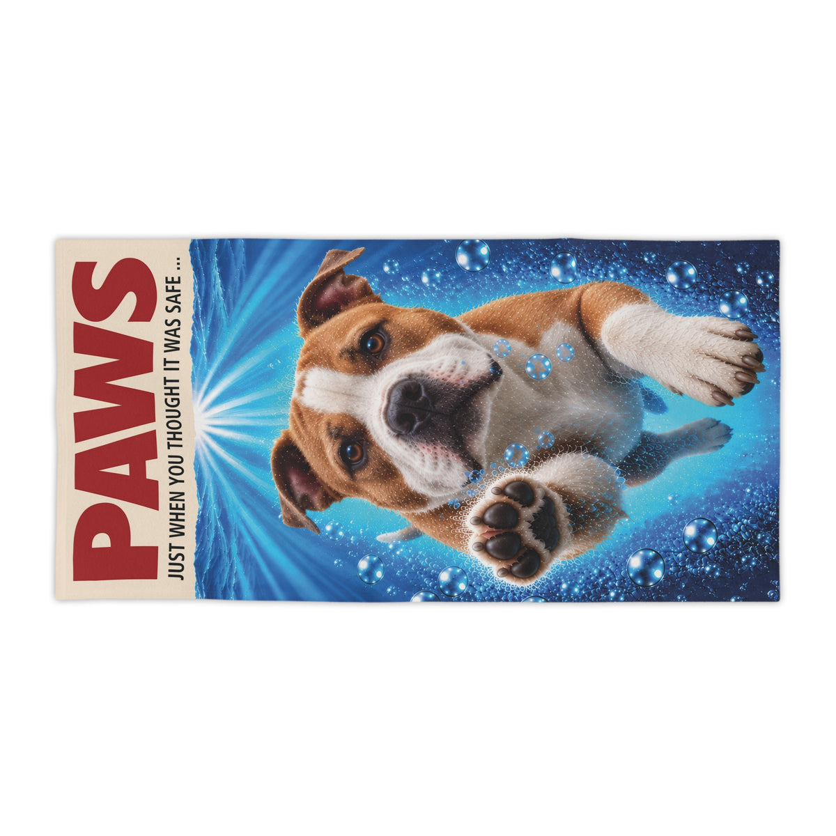 Staffordshire Terrier #1 PAWS Beach Towel