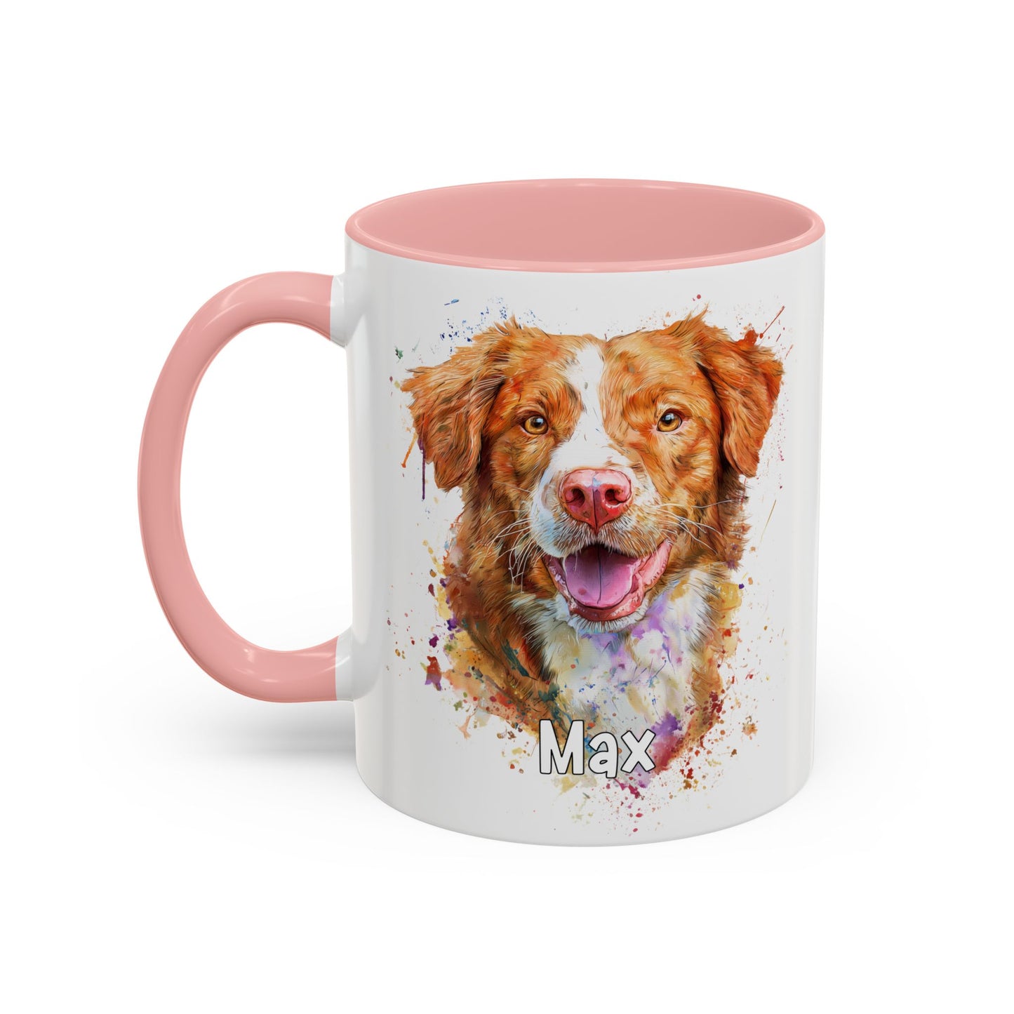 Nova Scotia Duck Tolling Retriever Colourful Personalized Accent Mugs, 11oz