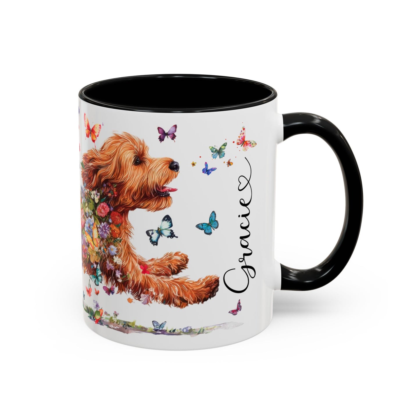 Cockapoo #2 Personalized Accent Mugs, 11oz
