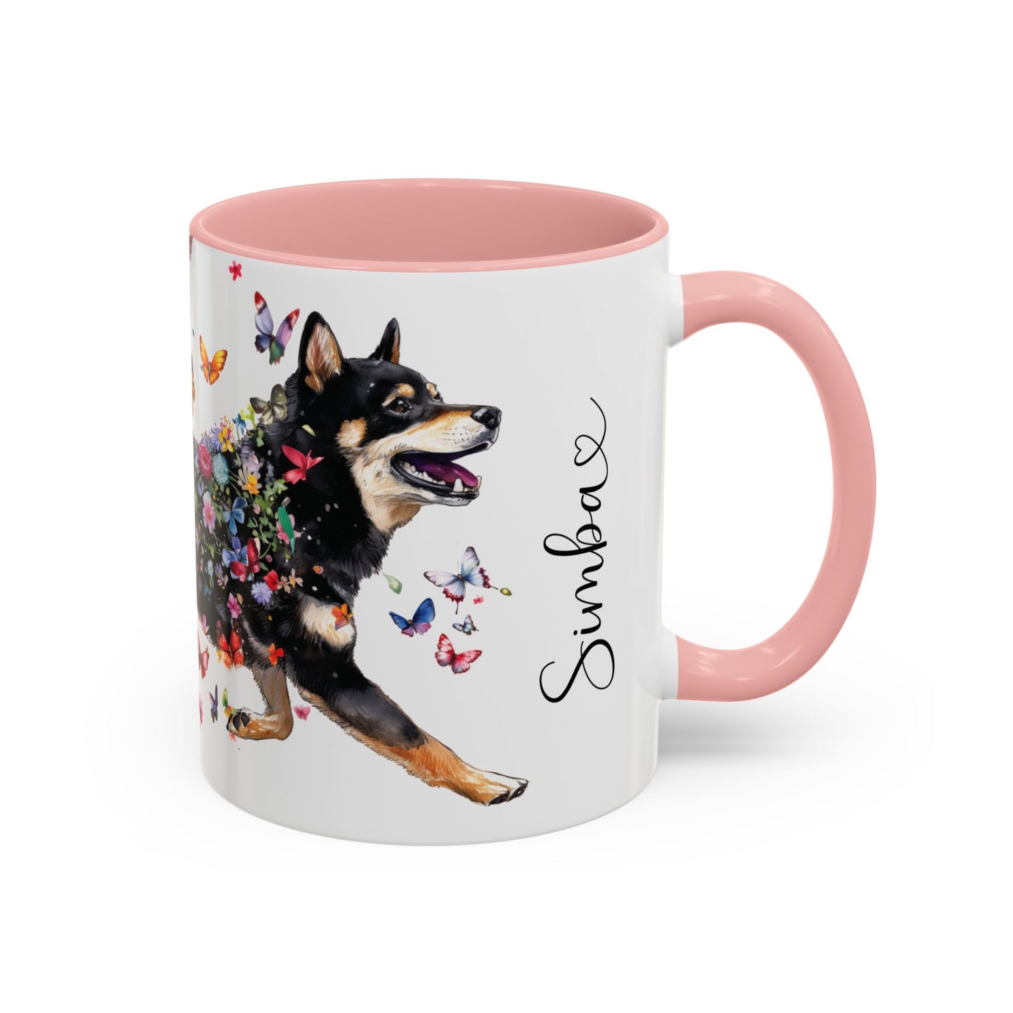 Shiba Inu #2 Personalized Accent Mugs, 11oz