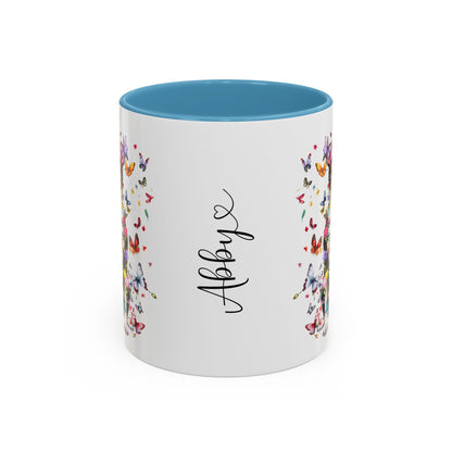 Box Terrier Personalized Colorful Accent Mugs, 11oz
