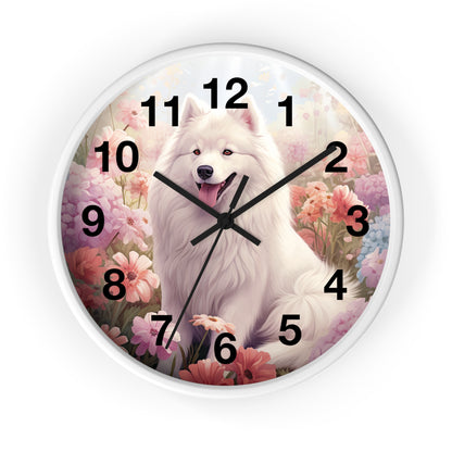 Samoyed Wall Clock 10"