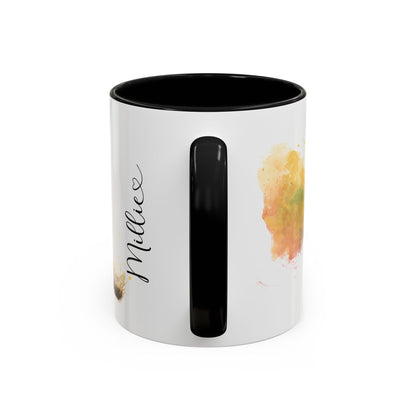 Maltese Paint Colourful Personalised Accent Mugs, 11oz