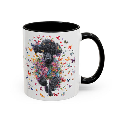 Poodle #5 Personalized Accent Mugs, 11oz