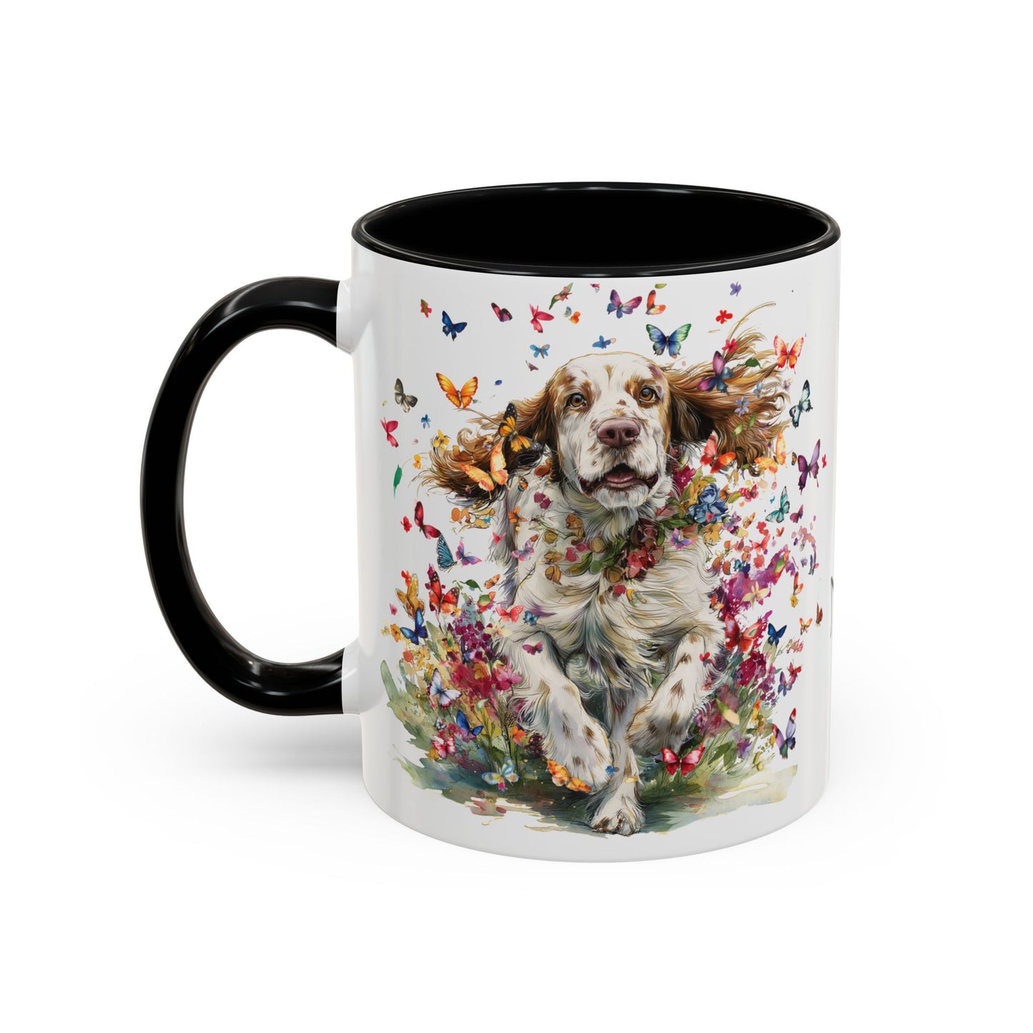 Clumber Spaniel #2 Personalized Accent Mugs, 11oz