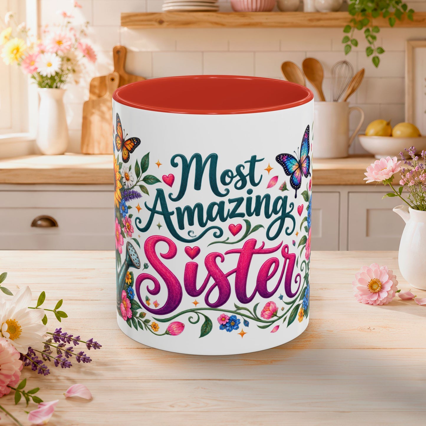 Most Amazing Sister, 11oz  accent mug