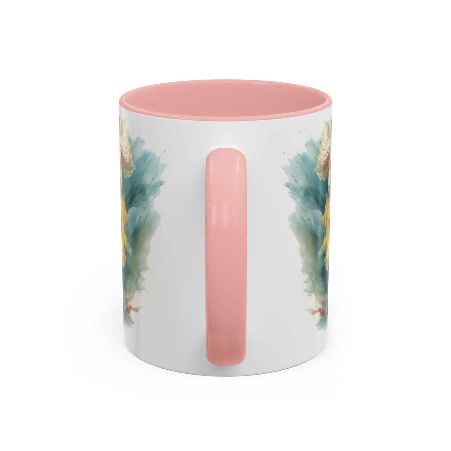 Mini Doodle Paint Colourful Personalised Accent Mugs, 11oz