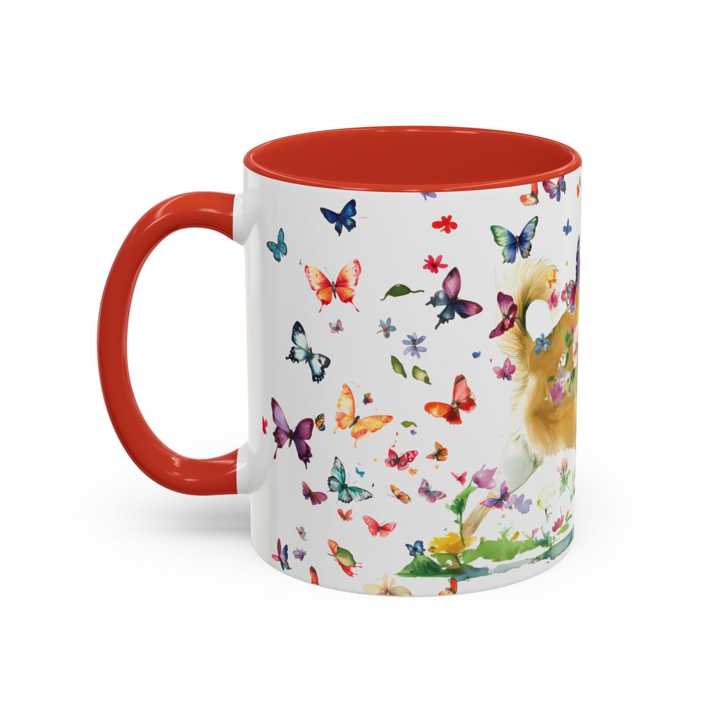 Wheaten Buhund Personalized Accent Mugs, 11oz