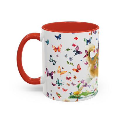 Wheaten Buhund Personalized Accent Mugs, 11oz