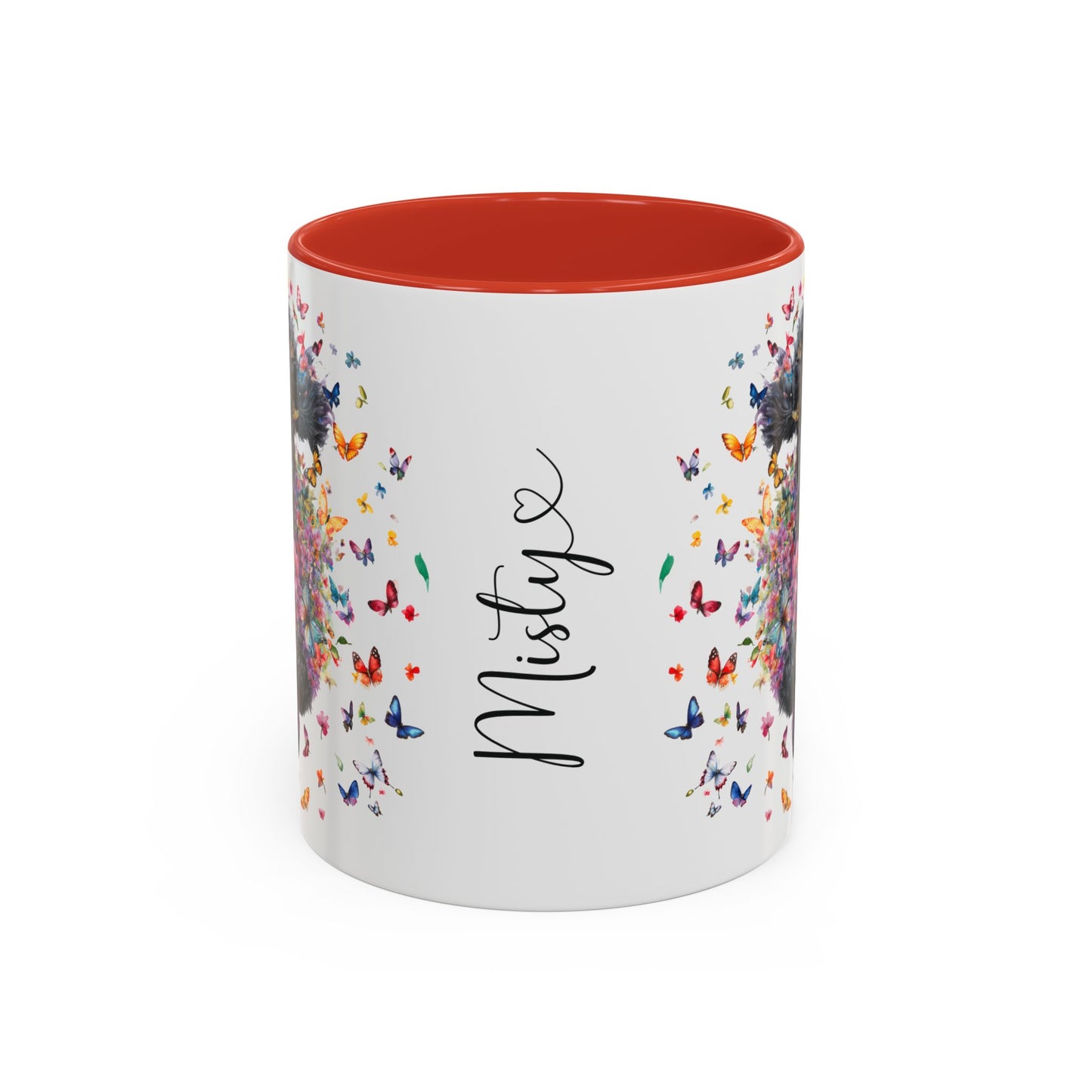 Poodle #5 Personalized Accent Mugs, 11oz