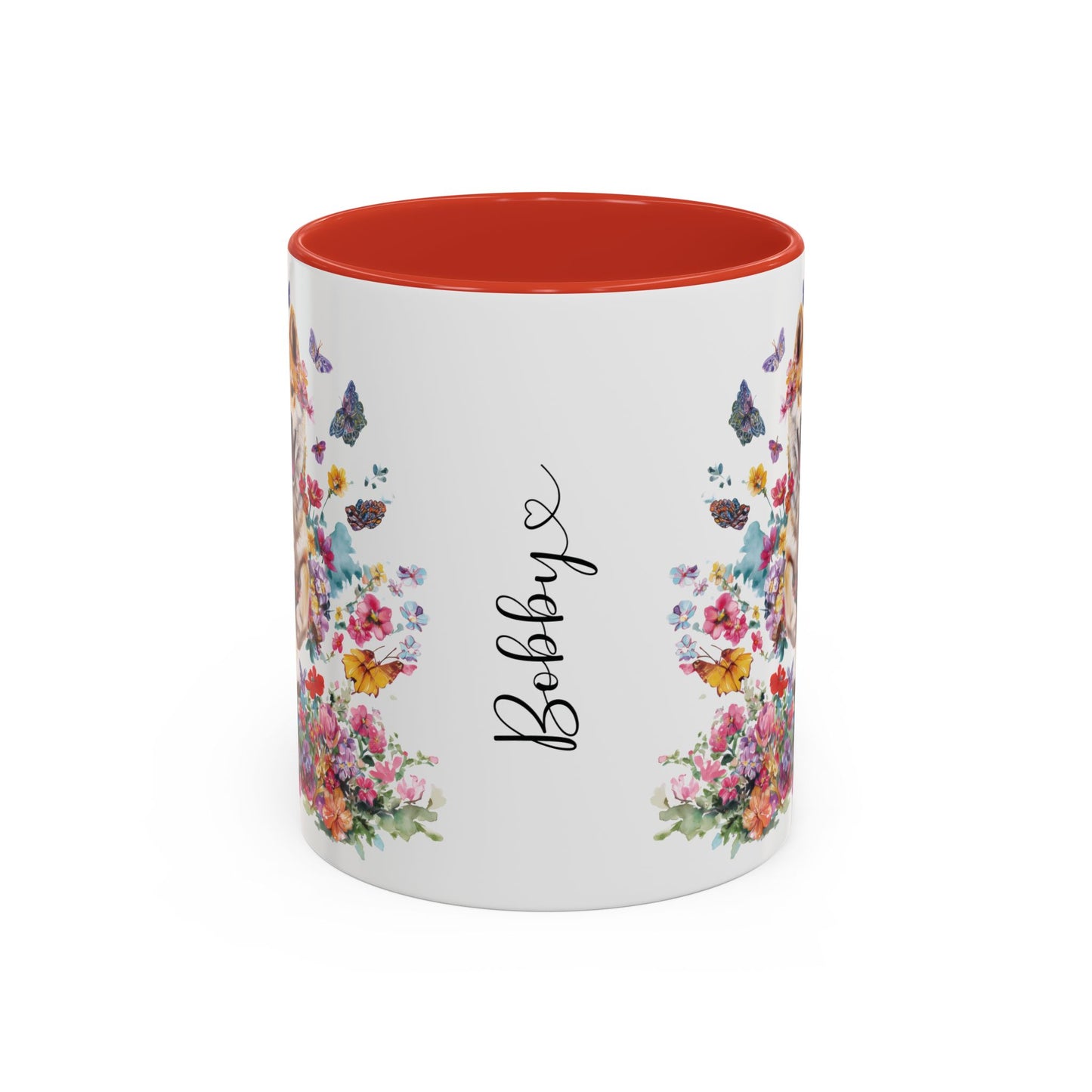 Shiba Inu #4 Personalized Accent Mugs, 11oz