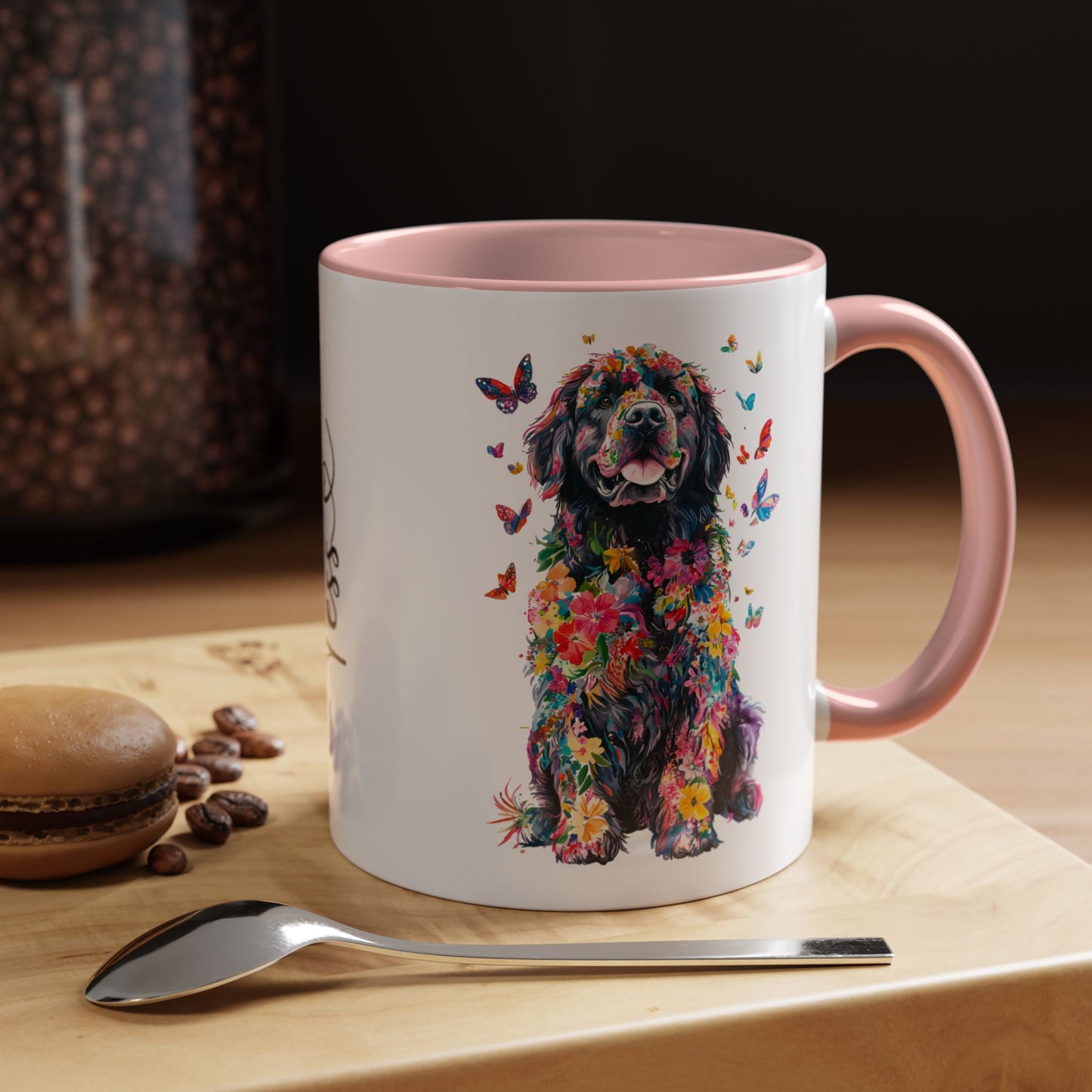 Newfoundland Personalized Colorful Accent Mugs, 11oz