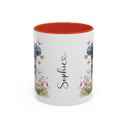 Blue Merle Cockapoo/Doodle Personalized Accent Mugs, 11oz