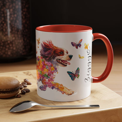 Cavalier King Charles Spaniel Personalized Accent Mugs, 11oz
