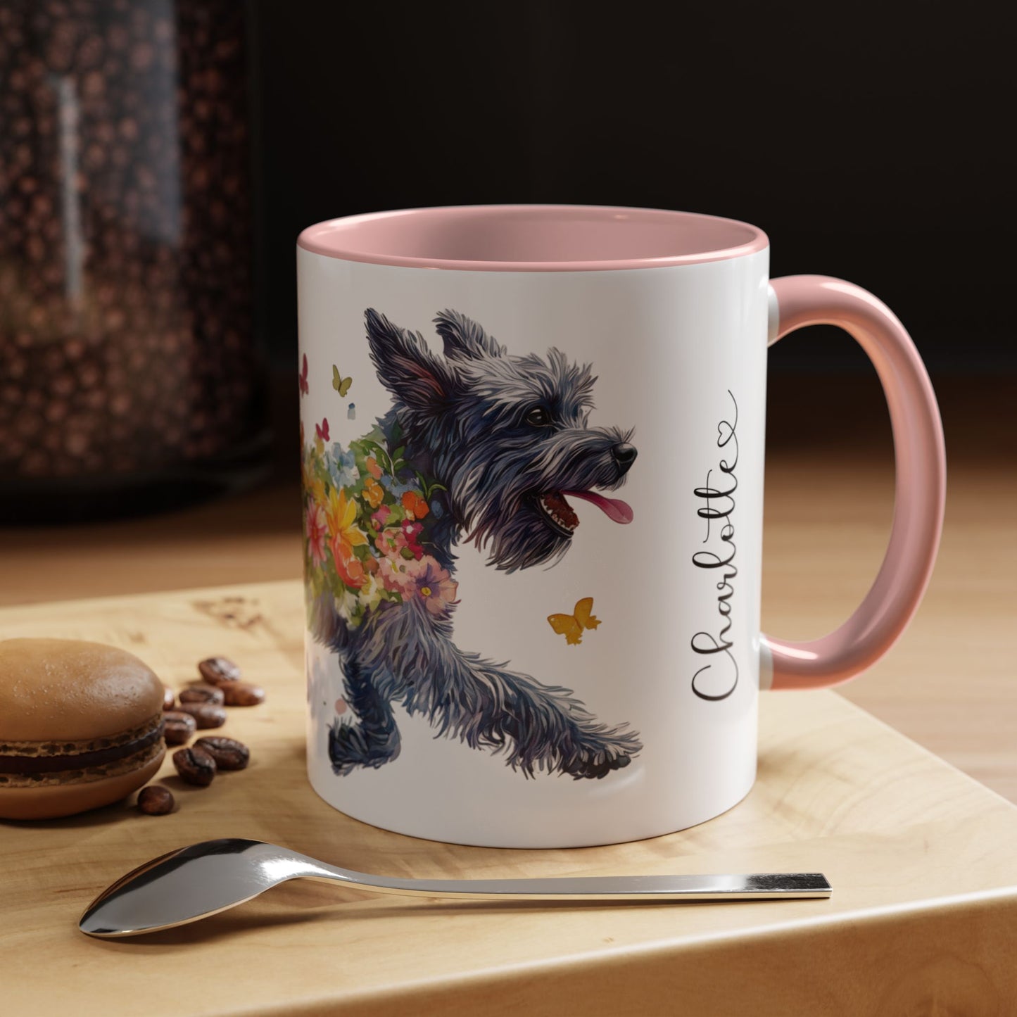 Giant Schnauzer Personalized Accent Mugs, 11oz