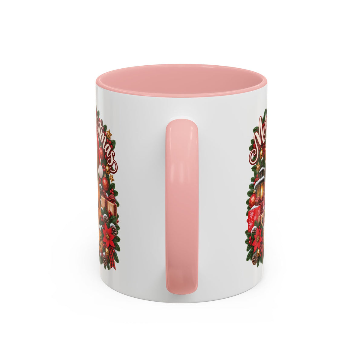Labrador #4 Merry Christmas, personalised accent colour 11oz mug