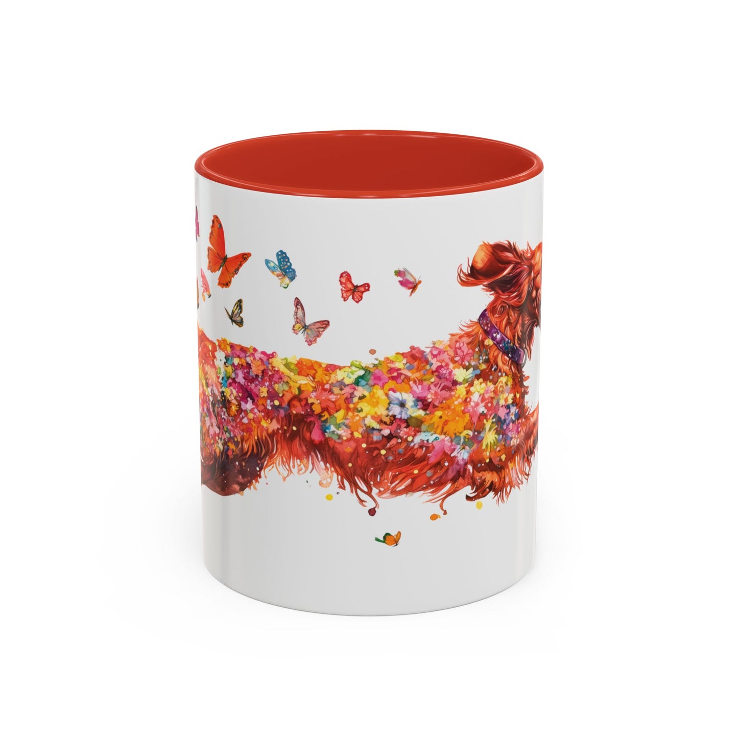 Irish Setter Personalized Accent Mugs, 11oz