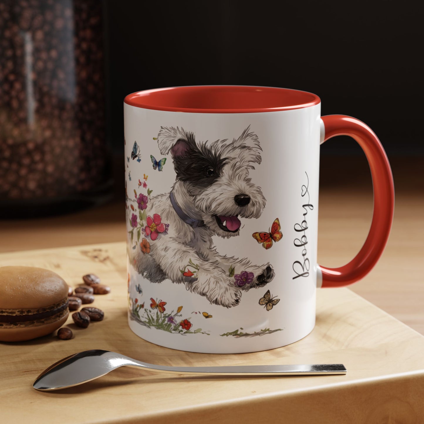 Sealyham Terrier Personalized Accent Mugs, 11oz