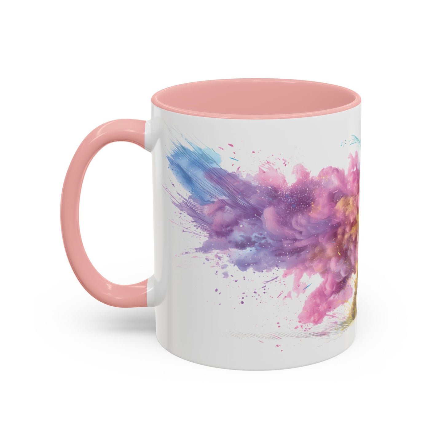 French Bulldog #1 Paint Colourful Personalised Accent Mugs, 11oz