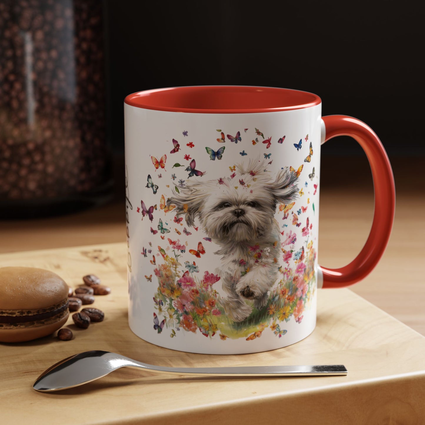 Shih Tzu #3 Personalized Accent Mugs, 11oz