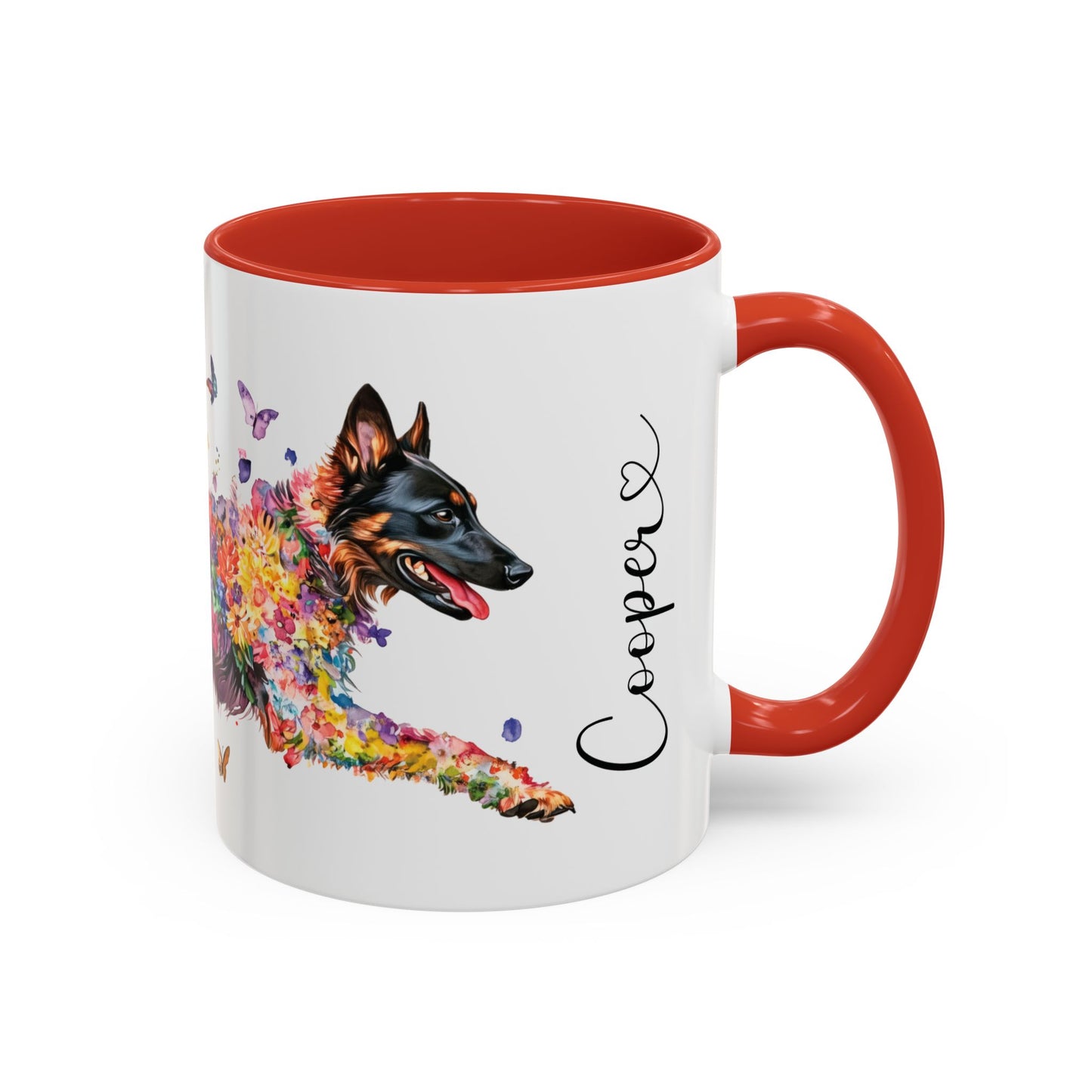 Belgian Tervuren Personalized Accent Mugs, 11oz