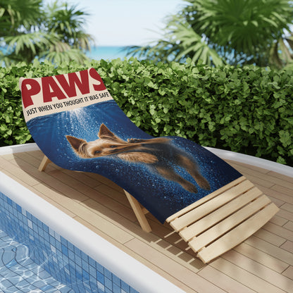 Silky Terrier PAWS Beach Towel