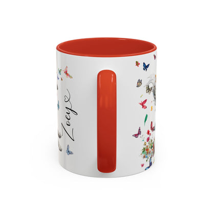 Silken Windhound #2 Personalized Accent Mugs, 11oz