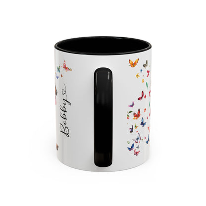 Miniature Pinscher Personalized Accent Mugs, 11oz