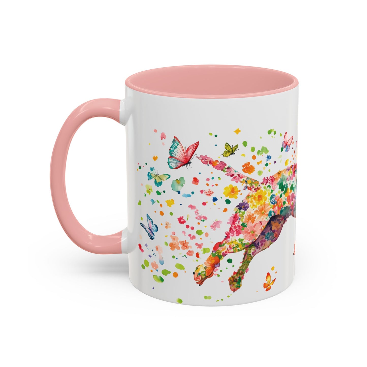 White Boxer Personalized Accent Mugs, 11oz