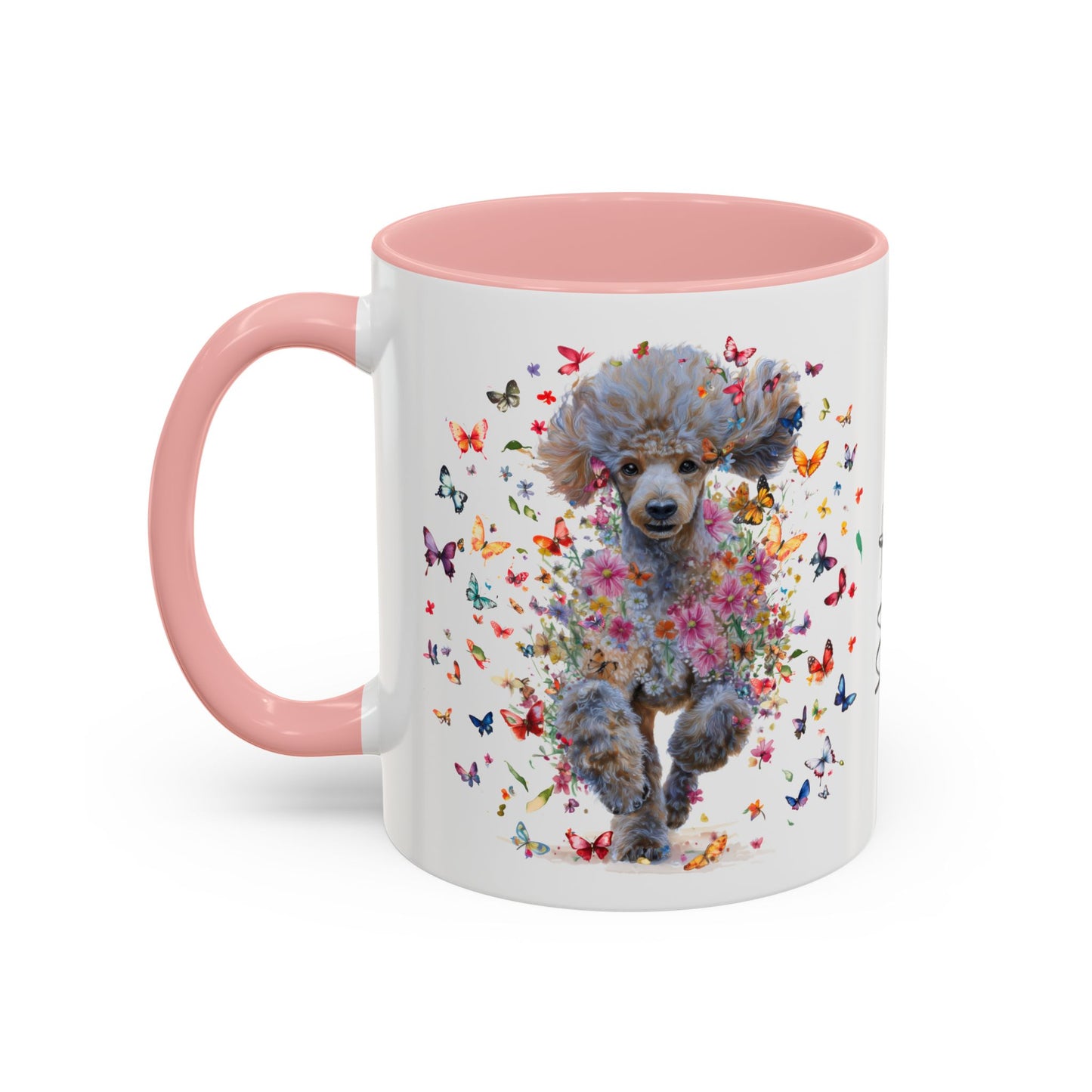 Poodle #6 Personalized Accent Mugs, 11oz