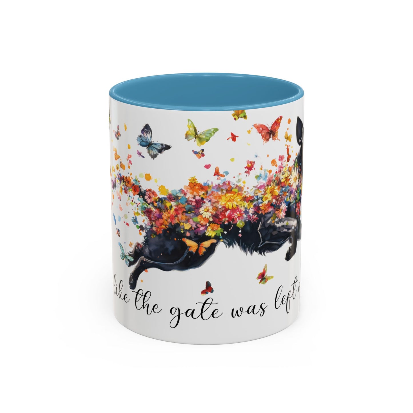 Labrador #3 “Live like the gate was left open" Accent Mugs, 11oz