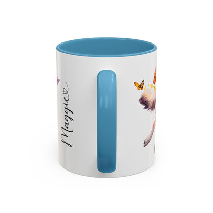 Malamute Personalized Colorful Accent Mugs, 11oz