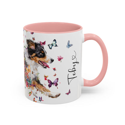 Mini Aussie Doodle Personalized Accent Mugs, 11oz
