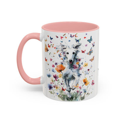 Silken Windhound #3 Personalized Accent Mugs, 11oz