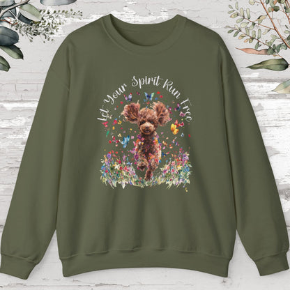 Cavapoo/Cavoodle Let your spirit run free, Sweatshirt