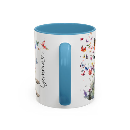 English Pointer #1  Personalized Accent Mugs, 11oz