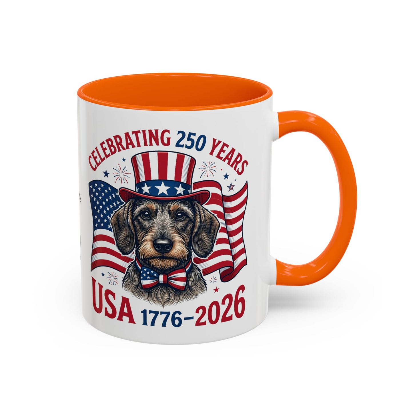 Dachshund #2 - 250th Celebration Personalised  Accent Mugs, 11oz & 15oz