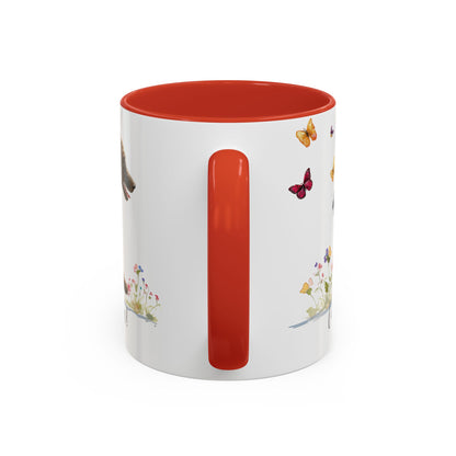 Curly Coated Retriever #1 “Live like the gate was left open" Accent Mugs, 11oz