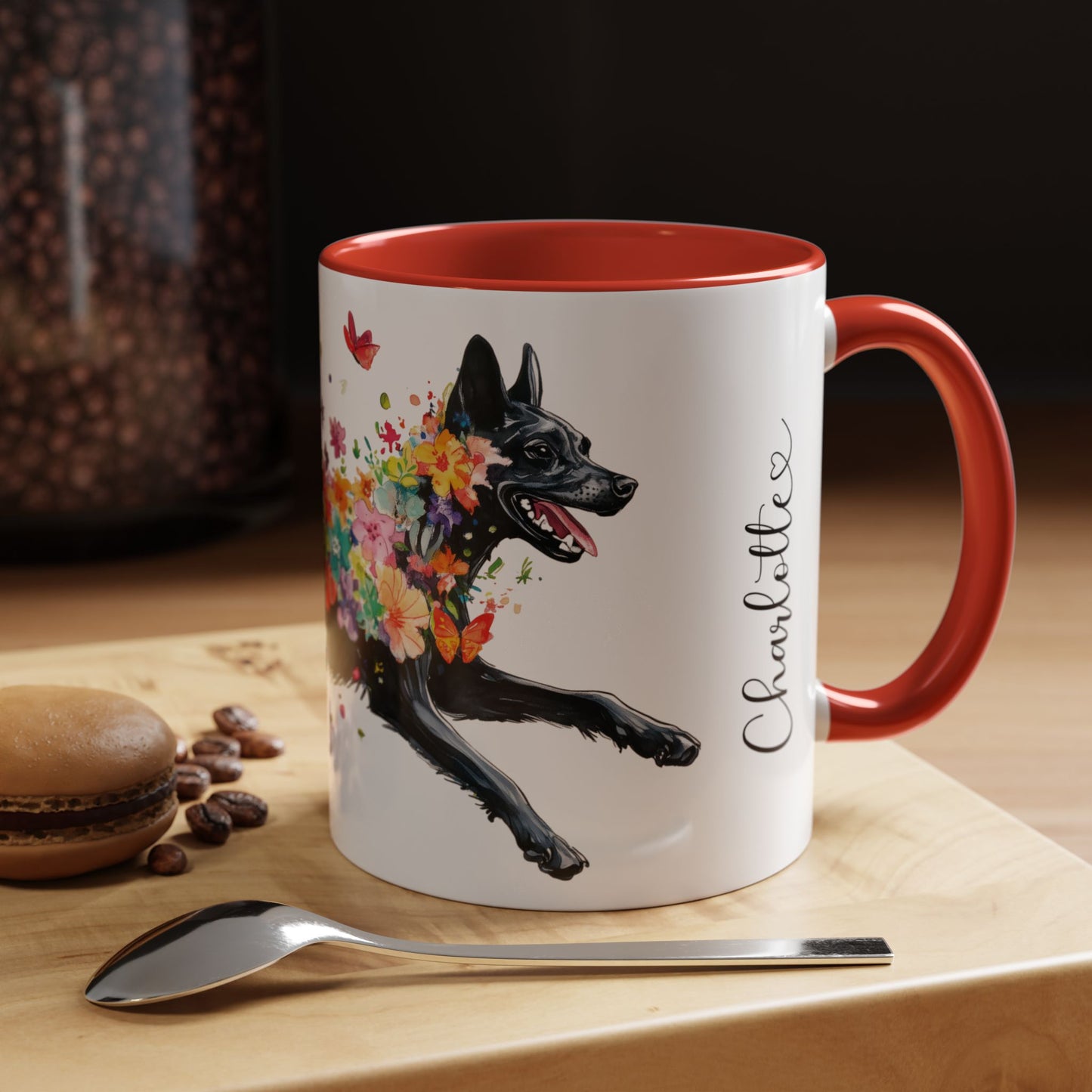 Kelpie Personalized Accent Mugs, 11oz