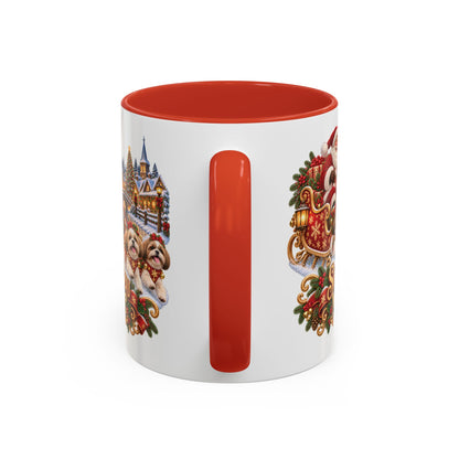 Shih Tzu Magic, personalised accent colour 11oz mug