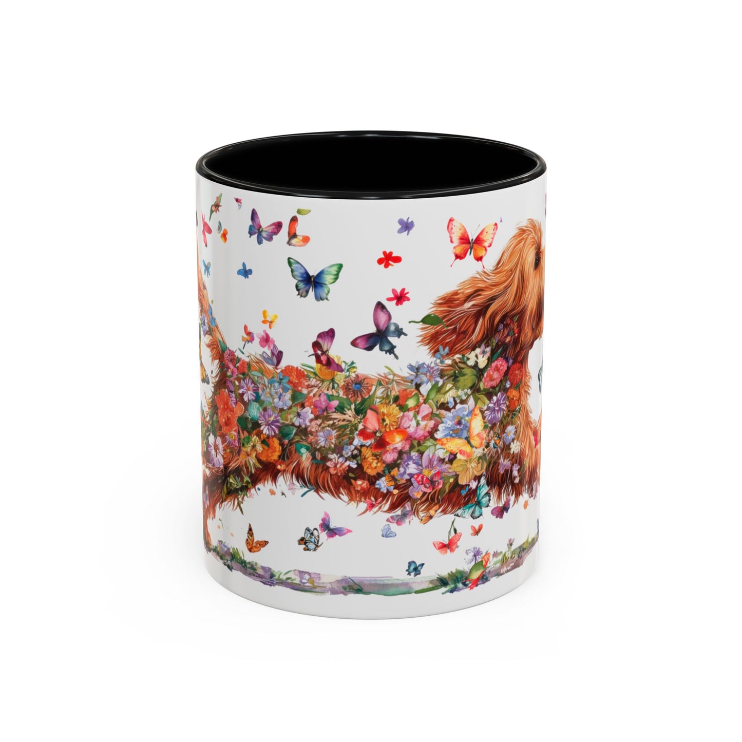 Cockapoo #2 Personalized Accent Mugs, 11oz