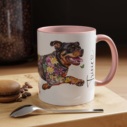 Rottweiler Personalized Accent Mugs, 11oz