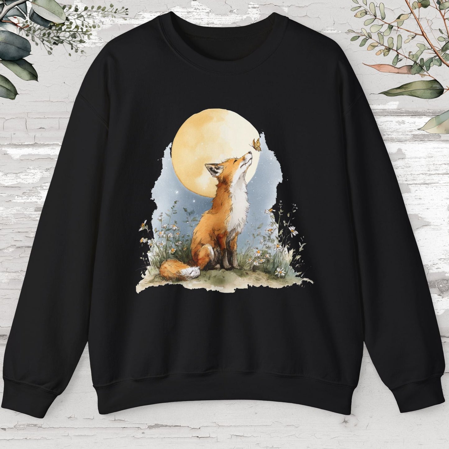 Fox & Butterfly #3 Unisex Sweat Shirt.