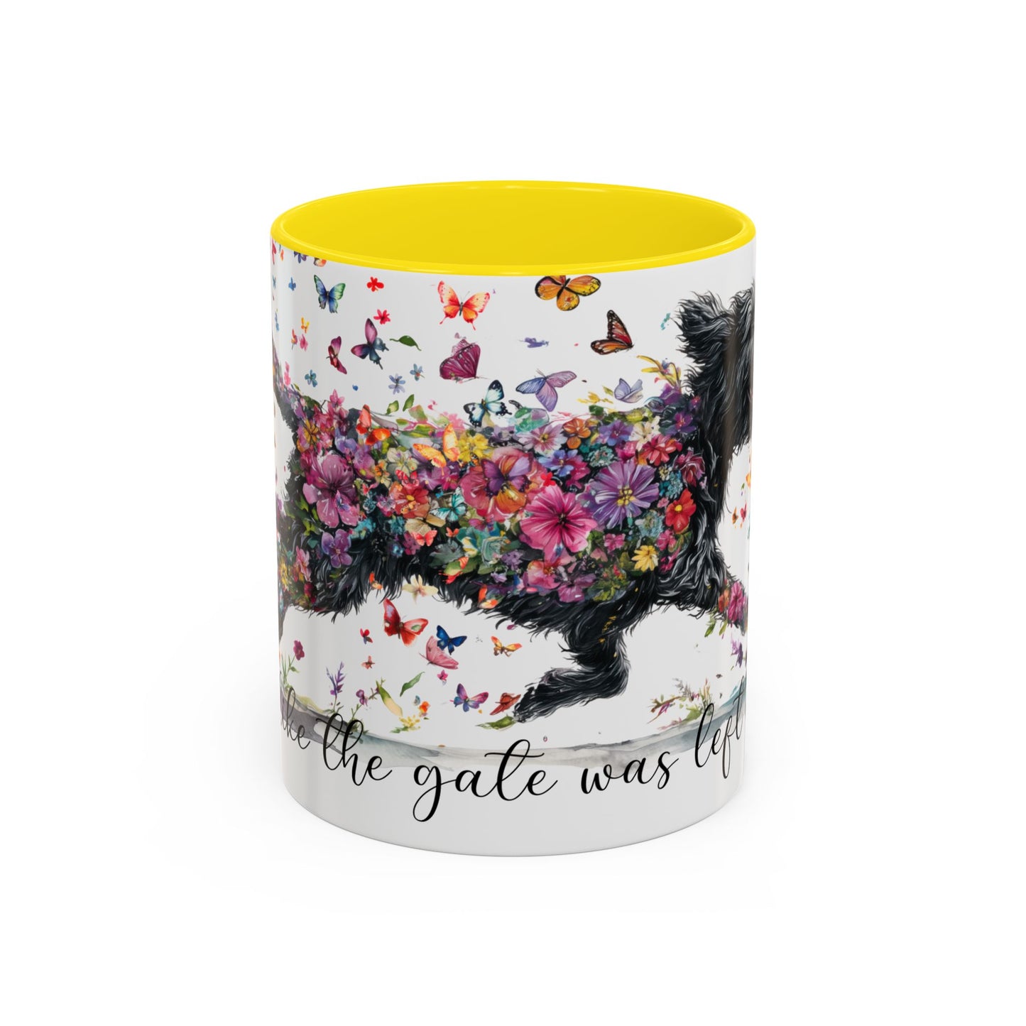 Labradoodle/Groodle #1  Live like the gate was left open, Accent Mugs, 11oz & 15oz