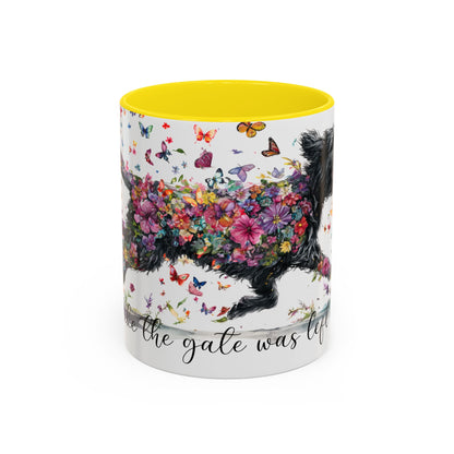 Labradoodle/Groodle #1  Live like the gate was left open, Accent Mugs, 11oz & 15oz