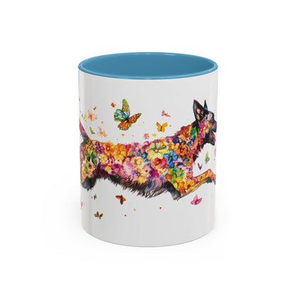 Dutch Shepherd Personalized Accent Mugs, 11oz